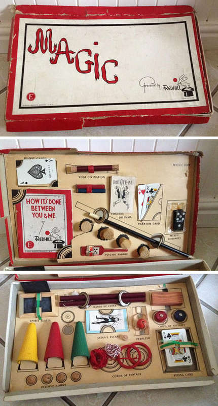 Vintage 1940's MAGIC SET By REDHILL Long Island NY - 75 years old