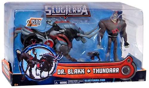 New SLUGTERRA Dr Blakk & Thundarr Mecha Beast - mint on sealed card - JAKKS toys 2013