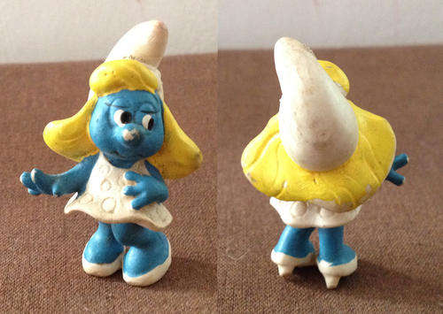 SMURF SMURFS - Vintage SMURFETTE by Peyo Schleich - VERY VERY RARE!