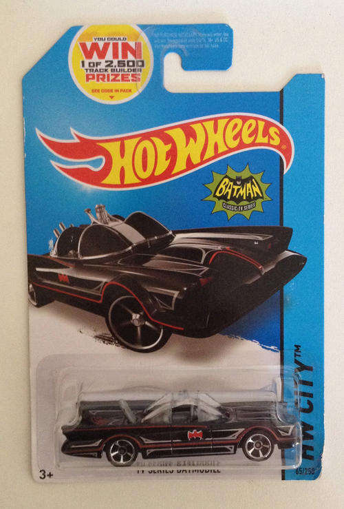 Hotwheels Hot Wheels 1966 TV SHOW BATMOBILE Pin striped version - long card