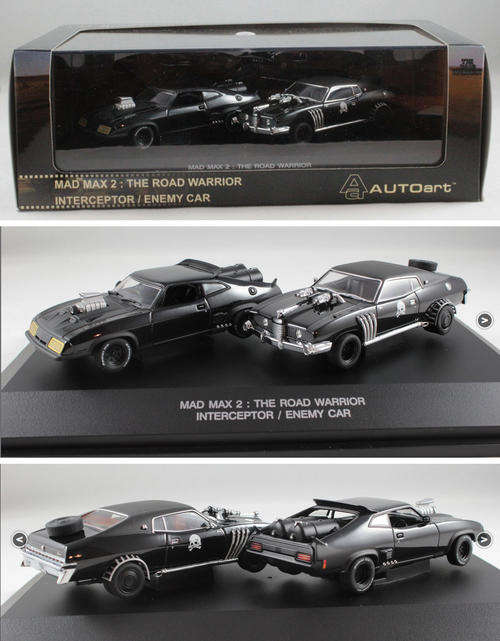 AUTOart - MAD MAX II Ford Falcon Interceptor AND Enemy Car 1:43
