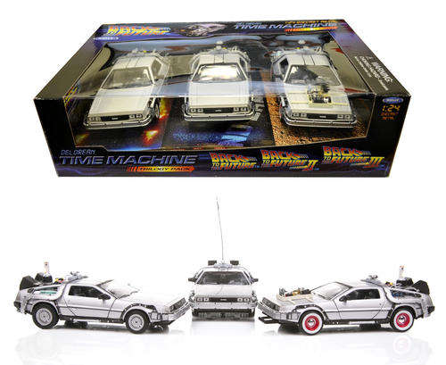 Back to the Future Diecast Delorean's - Set of Three 1:24 scale by Welly toys
