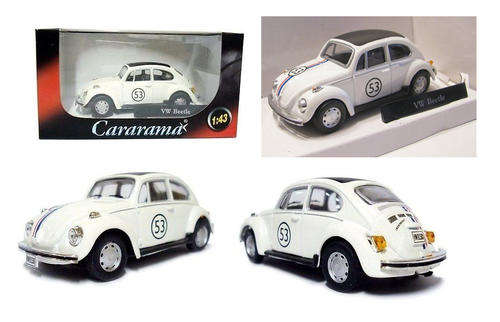 HERBIE The Love Bug 1:43 Die Cast Model Car - Toy Disney VW Beetle Cararama MIB