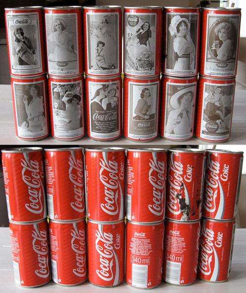 Coca Cola Coke South Africa Memorabilia Advertisements 1895-1950 330ml 12 can set