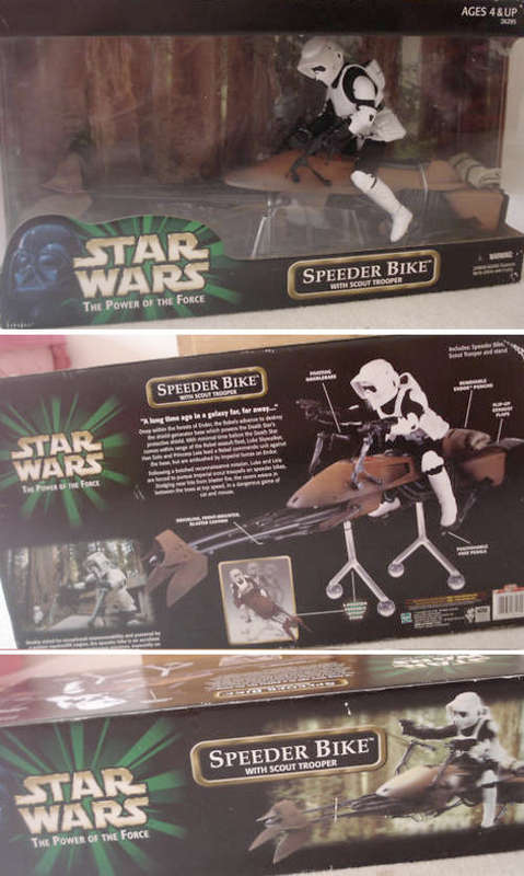 STAR WARS Biker Scout & Speeder Bike 12 inch / 26cm high doll - Return of the Jedi