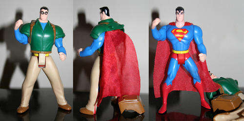 Superman Animated Superman Clark Kent Figure - mint figure loose - 1995