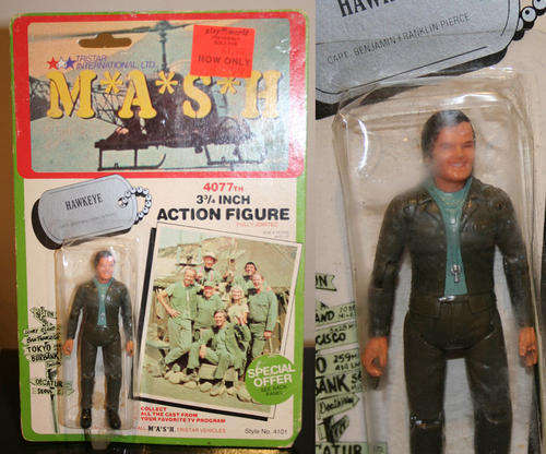 MASH Hawkeye TV show figure 1980s tv show. MINT ON CARD