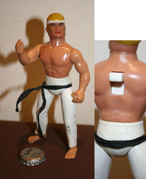 KARATE KID Johnny style figure - unlicensed - by Soma Toys - 1986