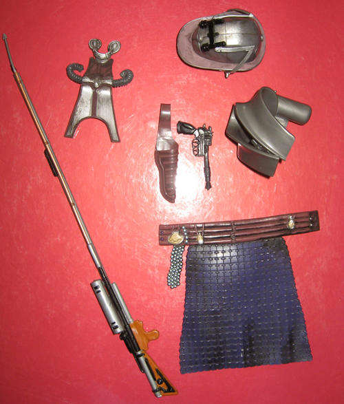 Star Wars Eps 2 - 12 inch doll parts from Zam Wessel bounty hunter OUTFIT