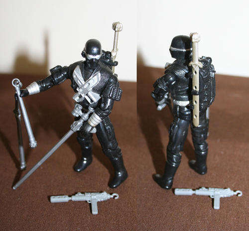 Gi Joe Kenner SNAKE EYES 1989 - loose, 100% complete