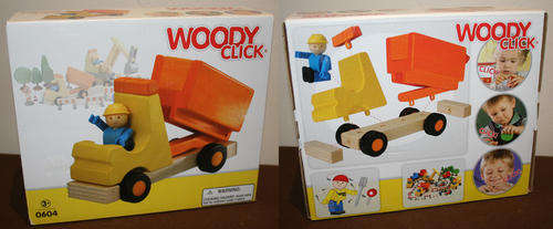 HAPE toys WOODY CLICK 0604 Construction Tipper - Imported from Germany