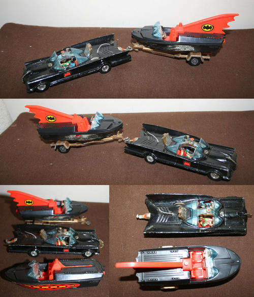 Corgi 267 Batman 1960s tv show batmobile & Batboat - 1975 ± - very rare