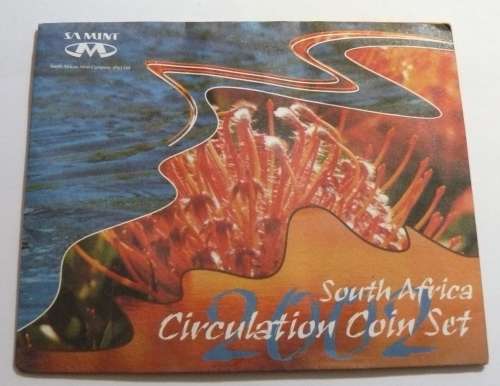 ** 2002 South Africa Circulation Coin Set ** as issued by SA Mint - Mintage 1460