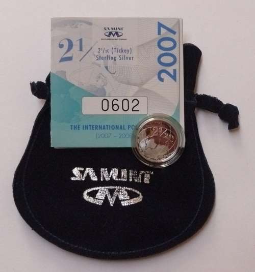 ** 2007  Proof Sterling SILVER Tickey - Inter. Polar Year with COA ** -  Mintage 1170