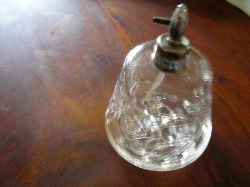 vintage cut glass perfume bottle