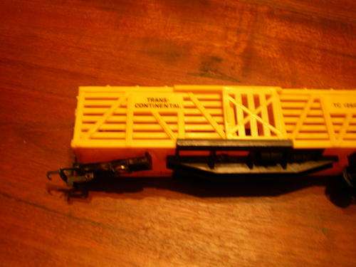 yellow train truck