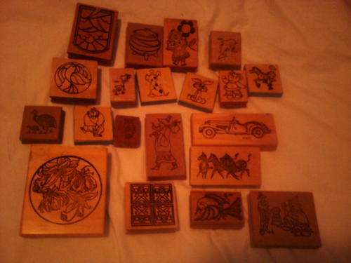 20 rubber stamps