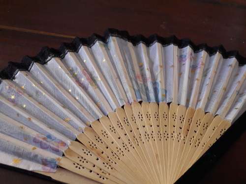 vintage hand fan