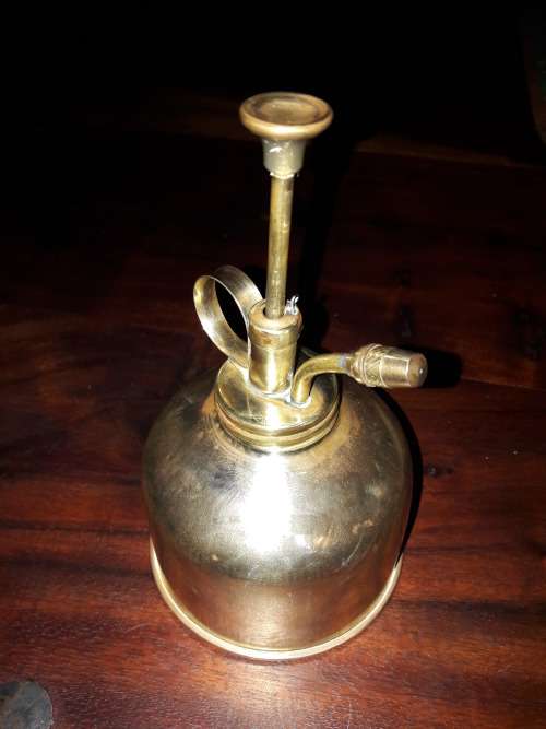 vintage copper oil can
