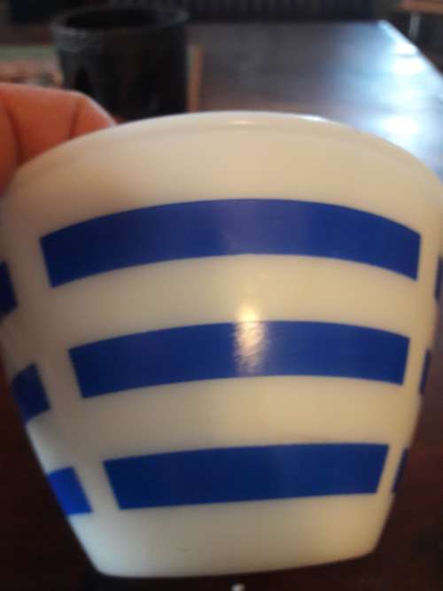 milk glass bowl