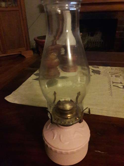 vintage oil lamp