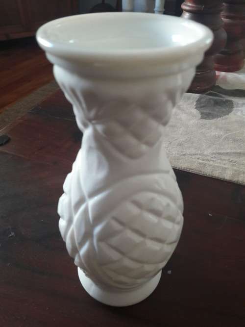 vintage milk glass vase