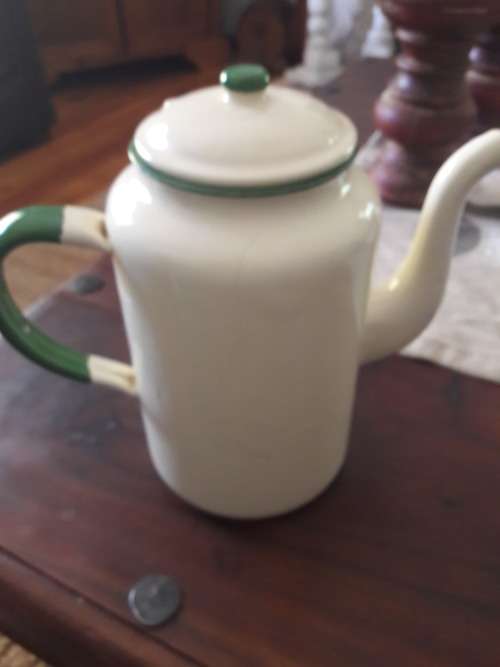 large enamel kettle