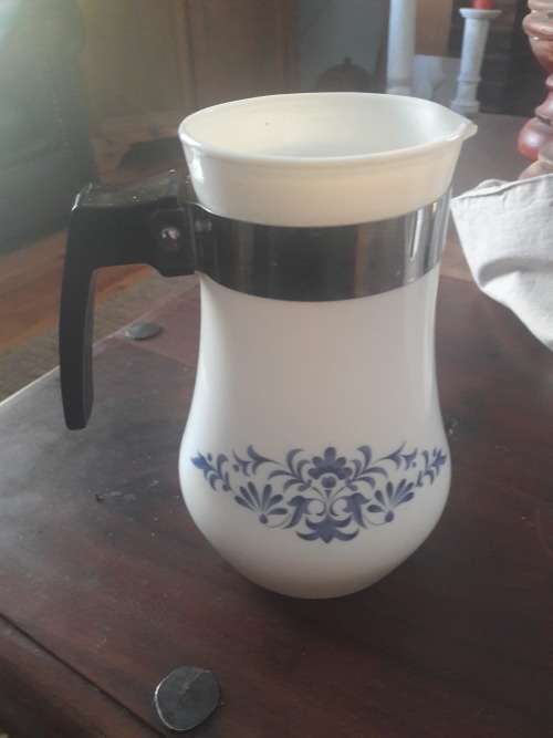 vintage milk glass jug