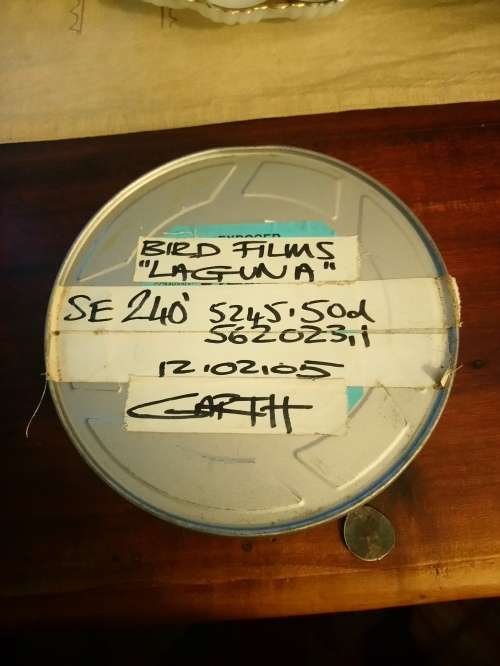 old film roll in tin