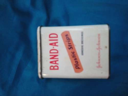 vintage plaster tin