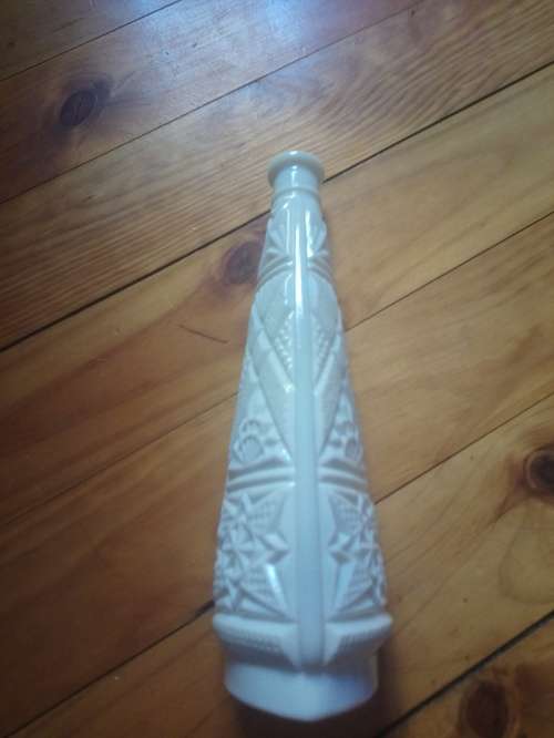 Milk glass vase large