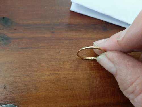 18 kt ring vintage