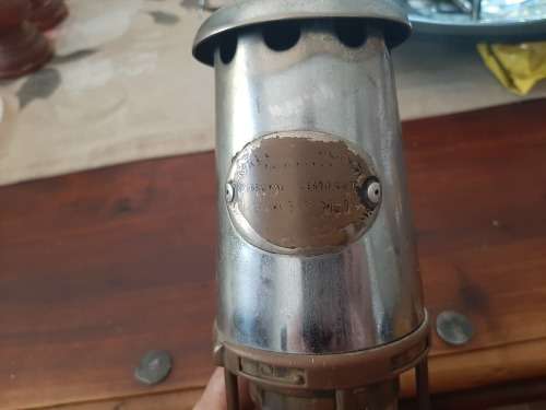 Rutherford Wolf type miners lamp - G.M.E.F no.1