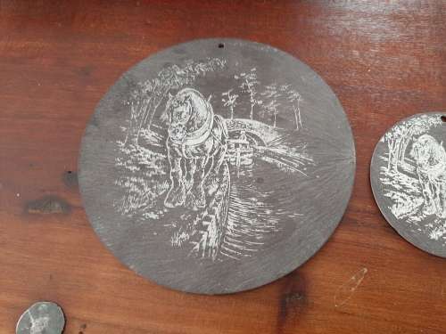 slate disks vintage