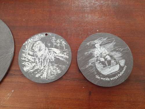 slate disks vintage