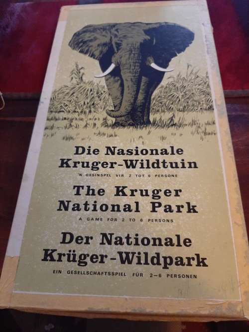 vintage south africa nasional kruger wiltuin bord spel