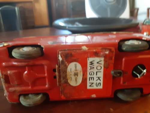 vintage vw combi tin toy car