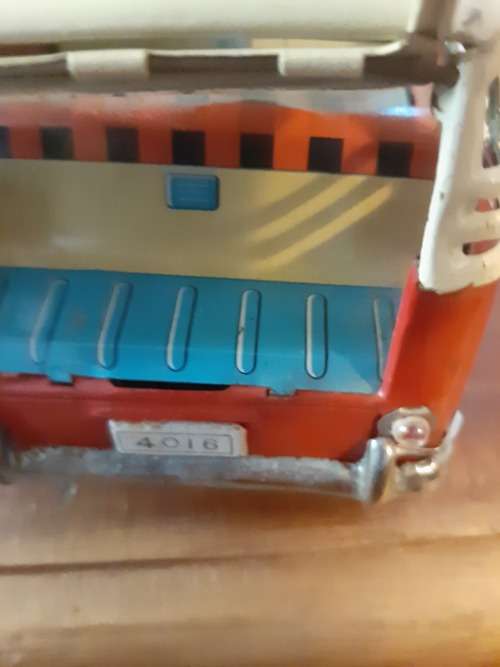 vintage vw combi tin toy car