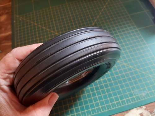 goodyear ashtry with aircraft tire