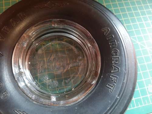 goodyear ashtry with aircraft tire
