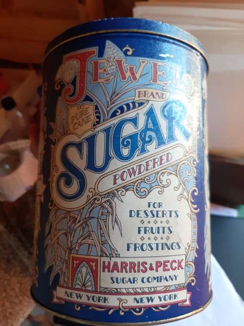 Vintage sugar tin