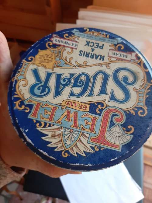 Vintage sugar tin