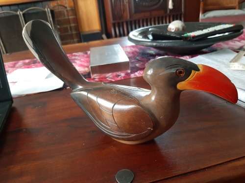 Wooden handmade bird