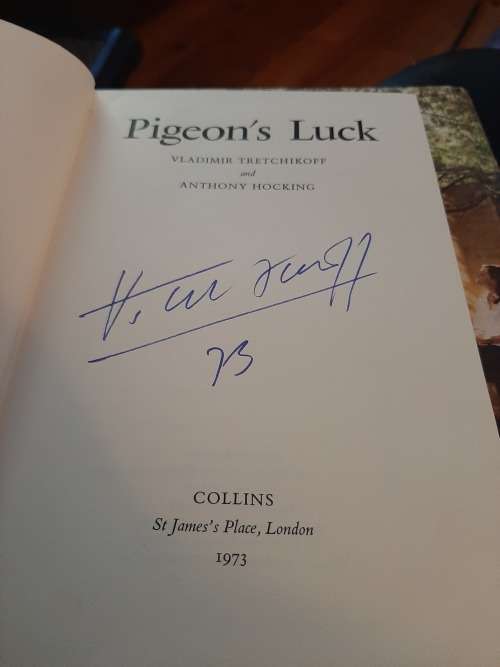 Pigeon's luck tretchikoff book first edition signed