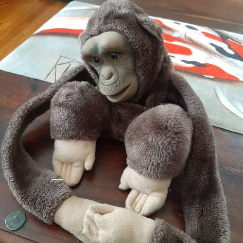 monkey hand puppet