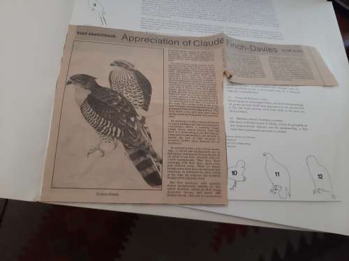 Claude gibney finch-davids south African birds folder