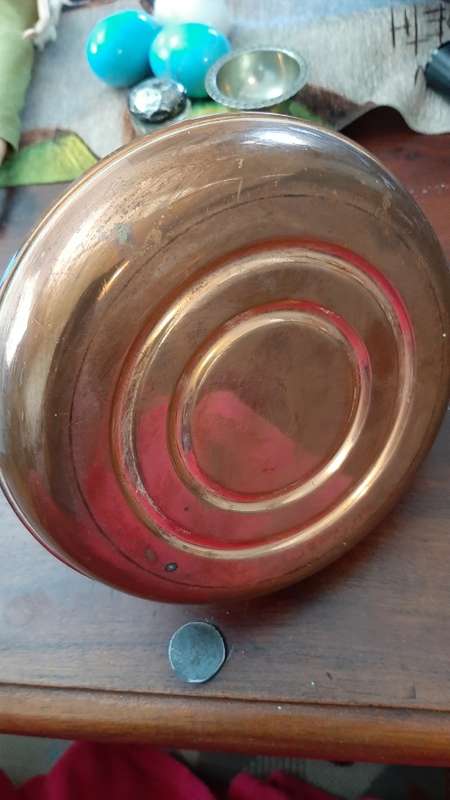 Vintage copper and brass kettle
