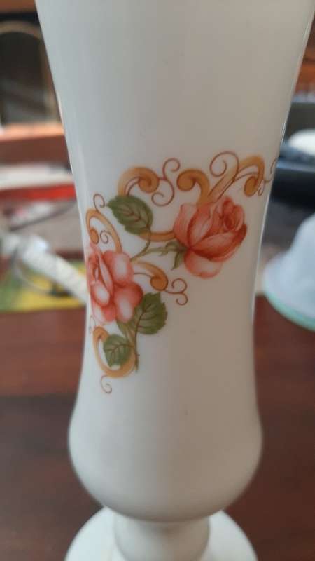 Milk glass vase vintage