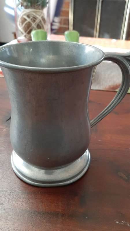 Pewter cup vintage