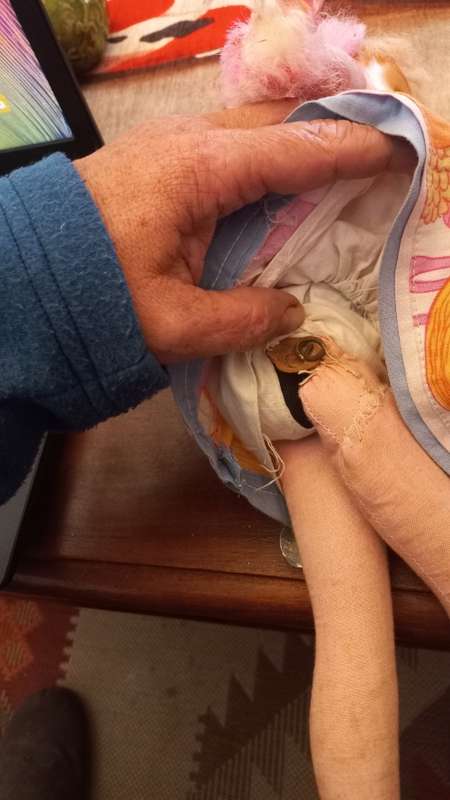 Vintage doll filled with sawdust